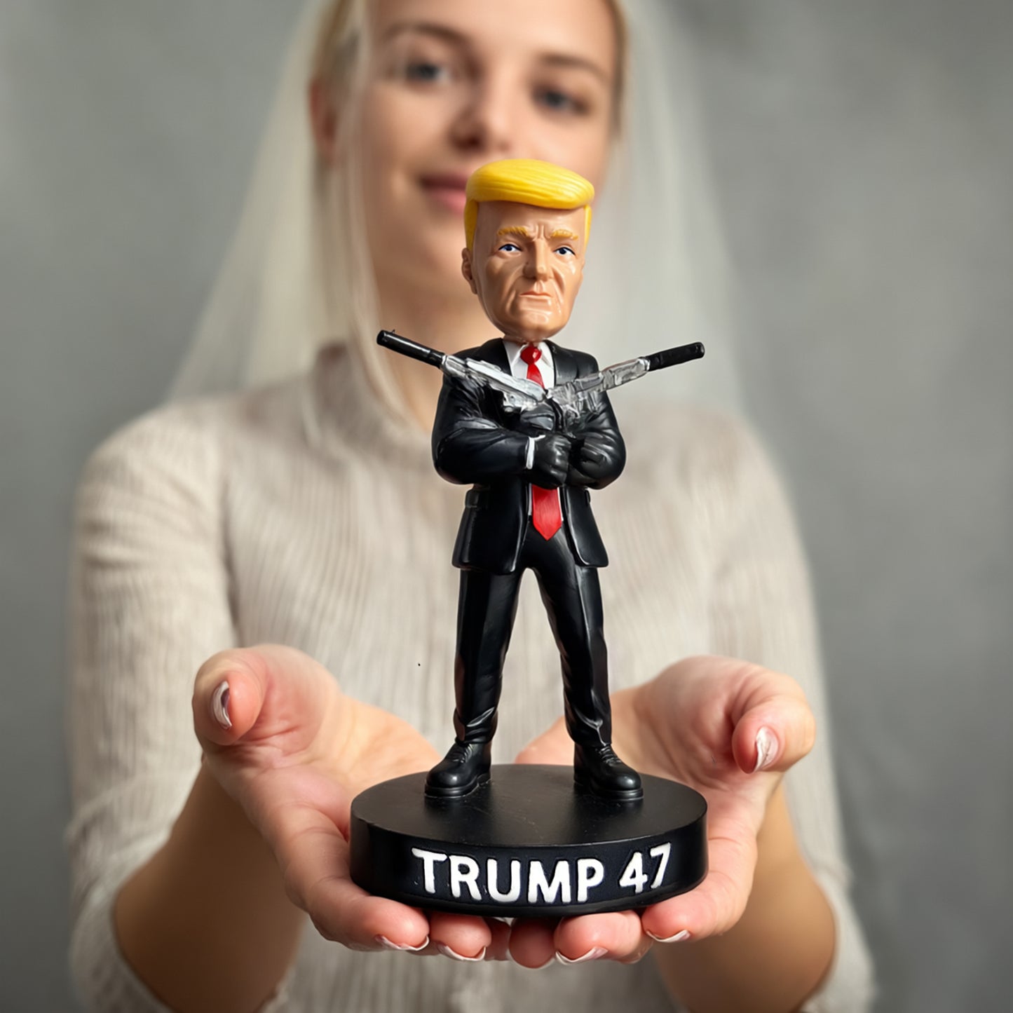 3 x Donald Trump Bobblehead - Trump 47 Collectibles