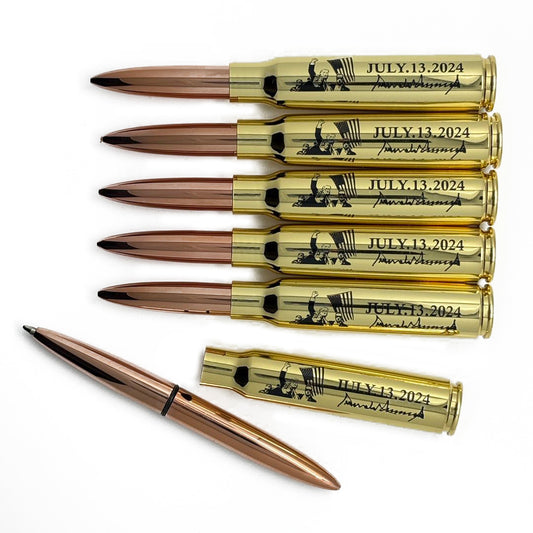 Donald Trump Pen - Brass Bullet Shaped Ballpoint Pen