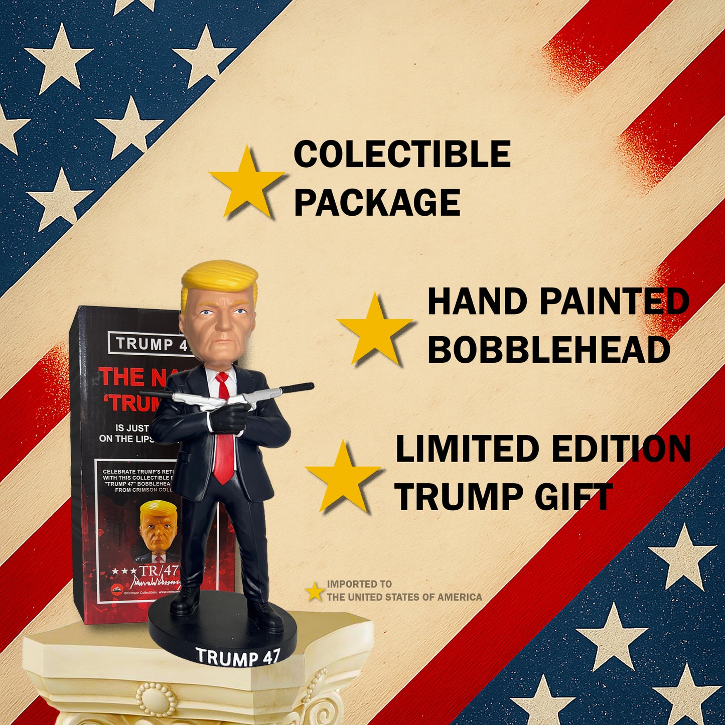 Donald Trump Bobblehead - Trump 47 Collectible