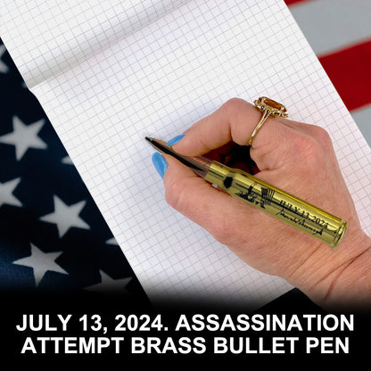 Donald Trump Pen - Brass Bullet Shaped Ballpoint Pen