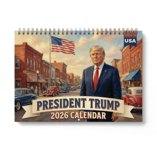 President Donald Trump 2026 Americana Calendar - Made in the USA