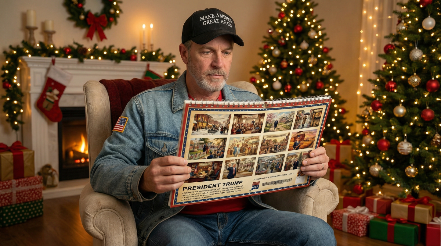 5x President Donald Trump 2026 Americana Calendar - Made in the USA